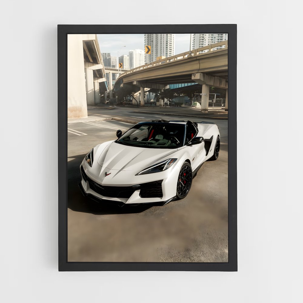 Poster Corvette en Attente – affiche Chevrolet (vue 2)